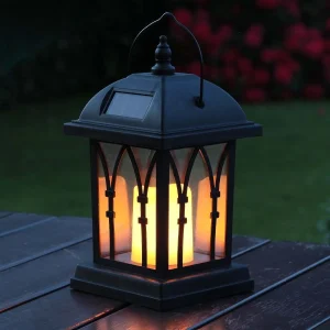 Lanterne Solaire de Jardin à suspendre "Bougie Contemporaine"
